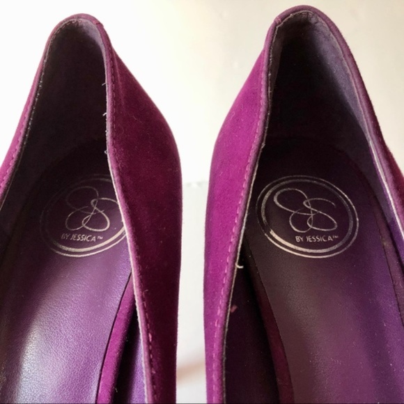 Jessica Simpson Suede Raspberry Pumps - Picture 6 of 7